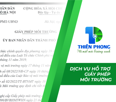 THIÊN PHONG HỖ TRỢ LÀM GIẤY PHÉP MÔI TRƯỜNG